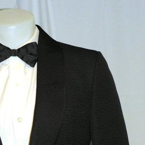Tom Ford Fit A Current Silk Blend Black Geometric One Button Evening Jacket 38R